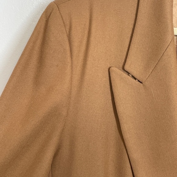 Vintage Pendleton 100% Wool Double Breasted Camel Jacket Size 16 Tall - Picture 9 of 13